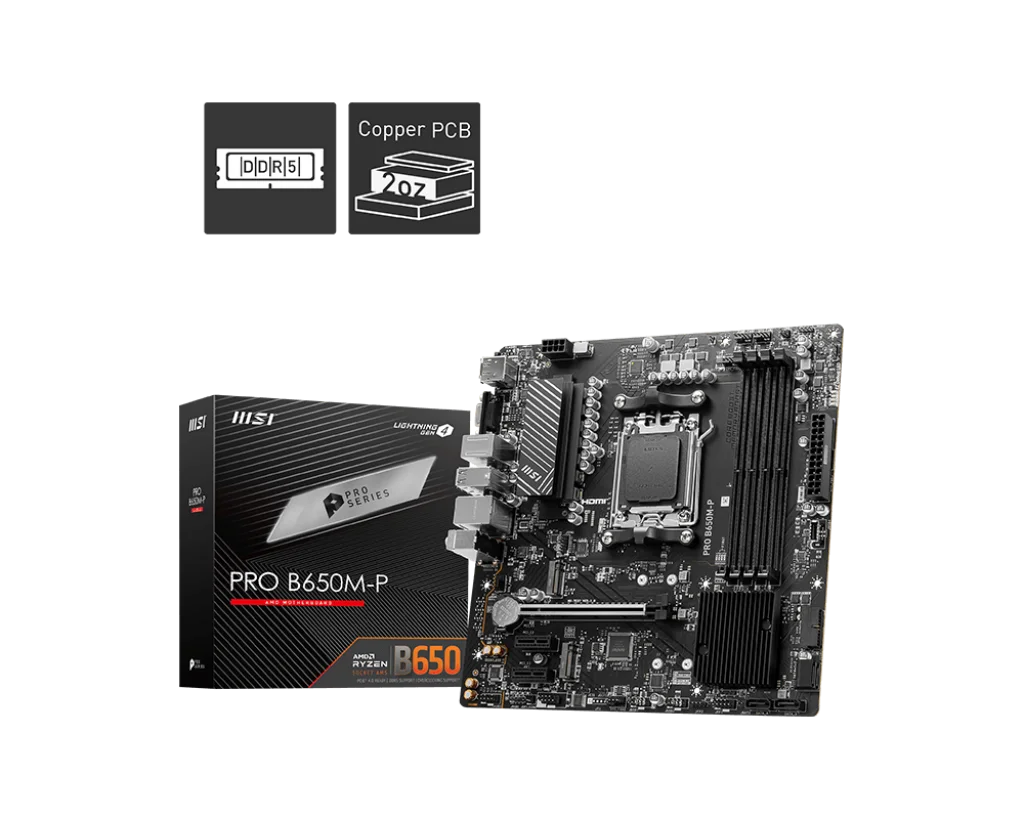 بررسی مادربورد MSI Pro B650M-P: Micro ATX