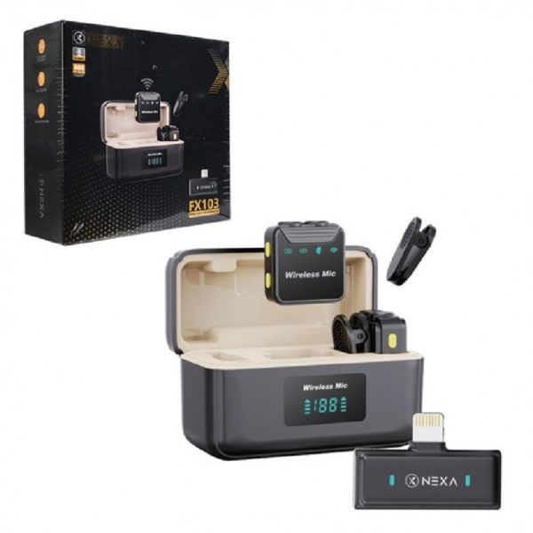 میکروفون یقه ای بلوتوثی تایپ سی نکسا مدل FX104