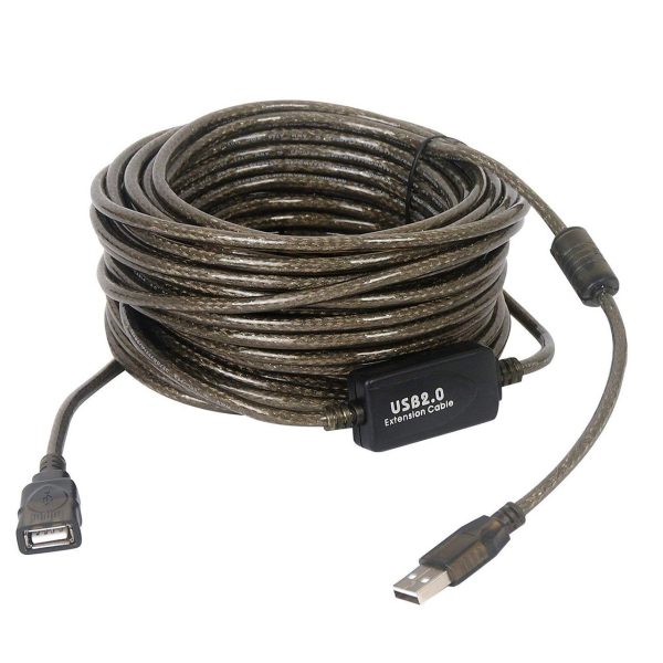 کابل پرینتر رویال USB A/B طول 20 متر برد دار