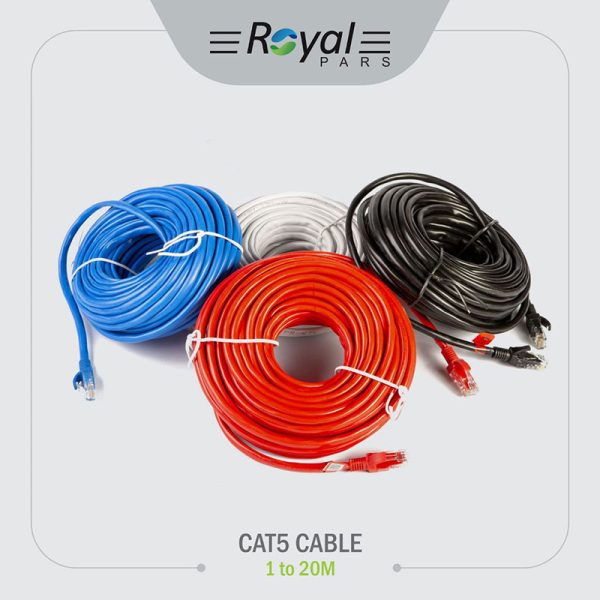 کابل شبکه رویال CAT5 طول 20 متر